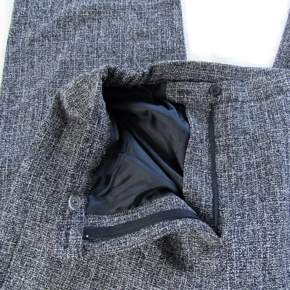 VICTOR COSTA Vintage Designer Essential High Waist Trousers in Heathered Gray-6 - Picture 5 of 10